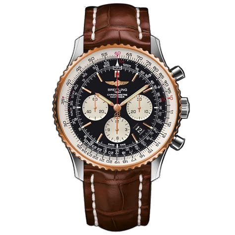 breitling navitimer 01 18ct rose gold mens watch|breitling navitimer watch price.